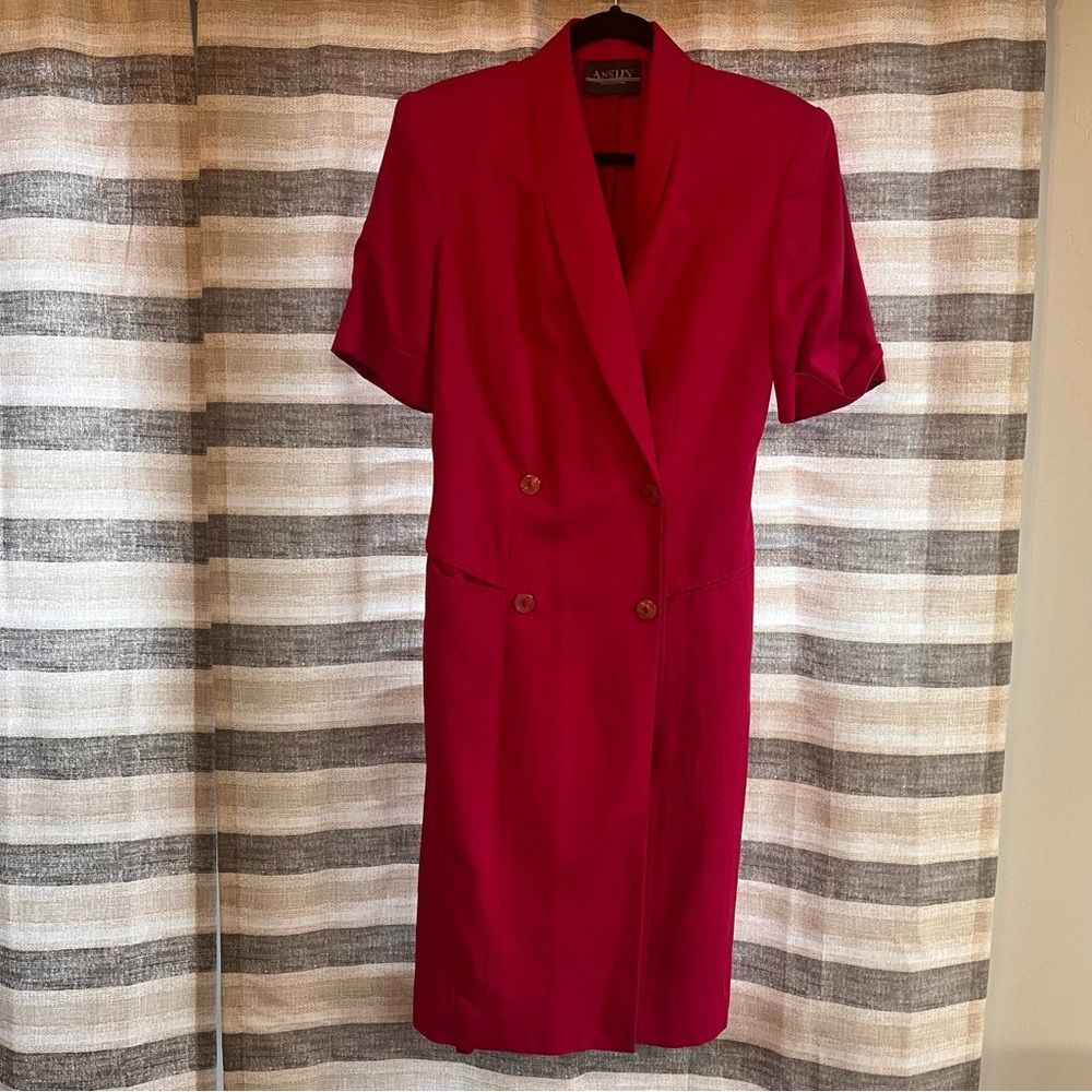 Ansley Collection‎ Pink Midi Dress Size 8